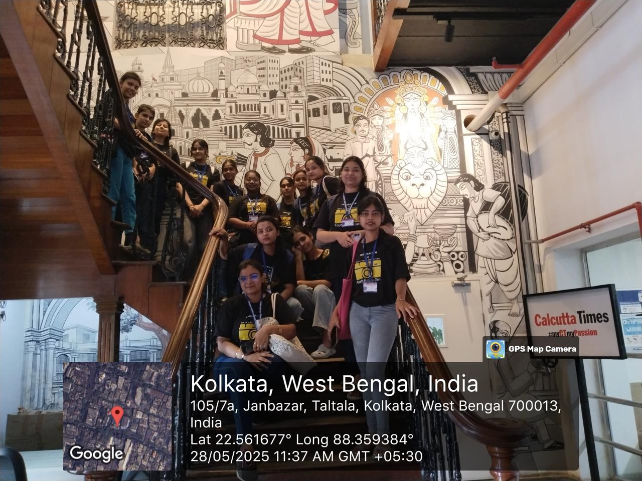 Students of final year visited the office of Times of India