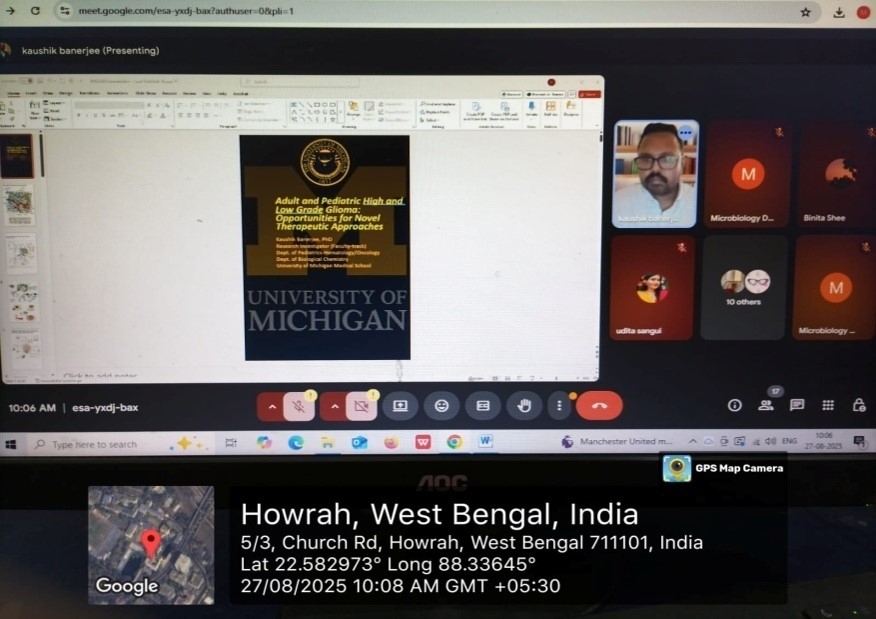International webinar on Adult and Pediatric High and Low  Grade Gliomas 27.08.2025
