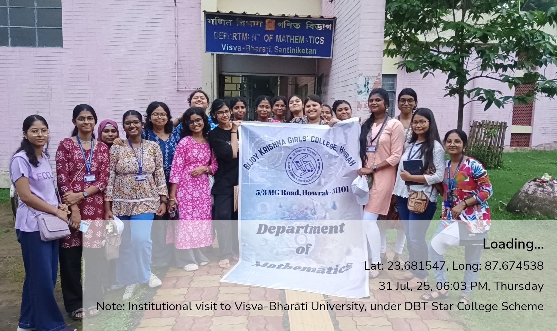 Visit to Visva-Bharati University, Santiniketan